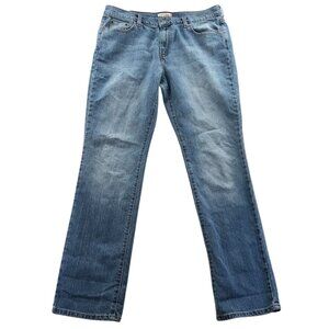 Levis Womens 505 Jeans Size 14L Light Blue Denim Straight Leg Classic